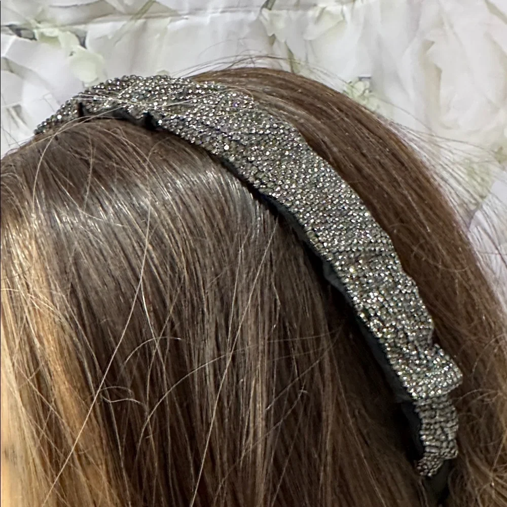 Elegant Brown  and Crystal Rhinestone Headband